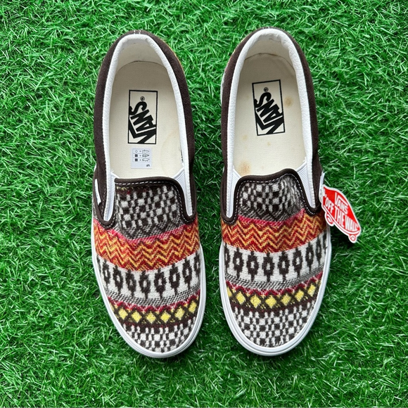 Vans Classic Slip On Fair Aisle Brown - Picture 10 of 10